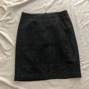 Laundry by Shelli Segal Sparkle Trim Black Skirt